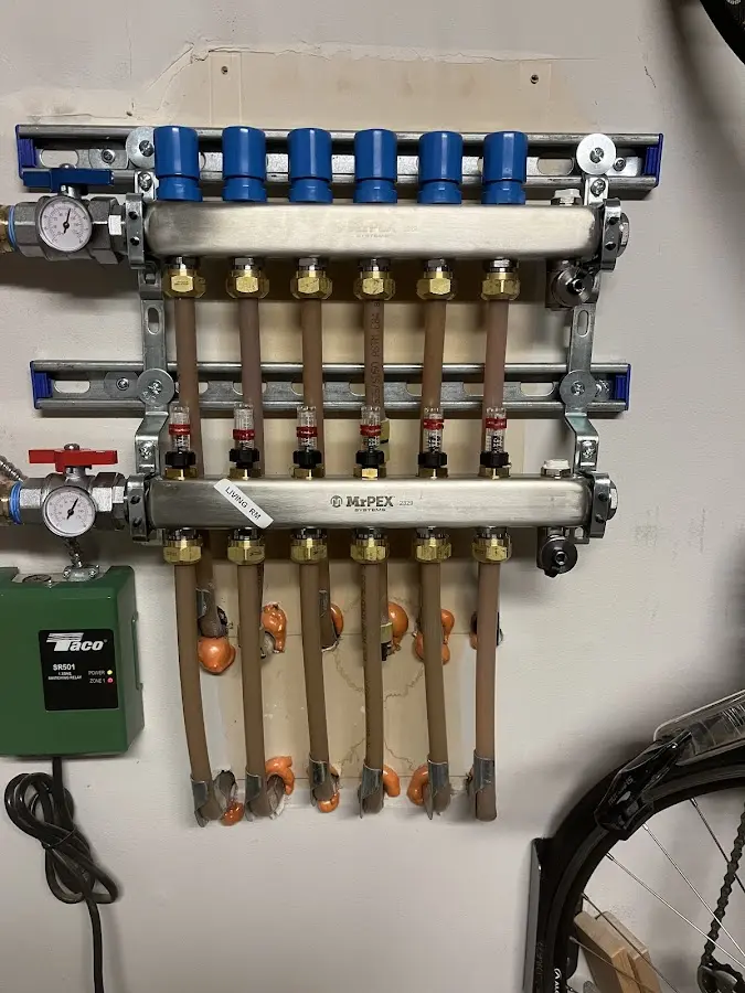 Plumber performing Gas Leak Detection at a residential property in Orange